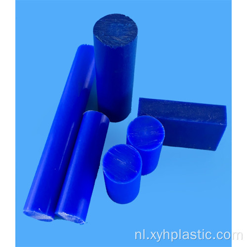 Blauwe Mc Cast nylon ronde staaf